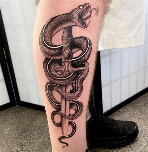 snake wrapped around leg tattoo|50 Best Snake Tattoo Design Ideas & Meaning